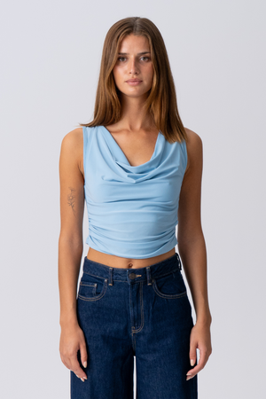 ELISA Waterfall Top - lichtblauw