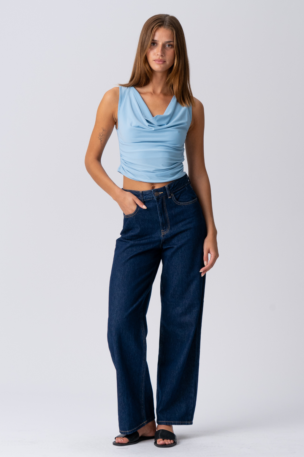 ELISA Waterfall Top - lichtblauw