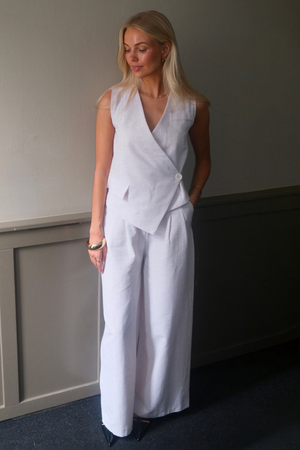 Melissa breed Pants - lichtgrijs