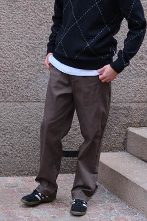 Straight Cotton Chino - Olive