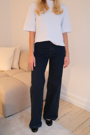 Miley Wijde Jeans - Donkerblauw