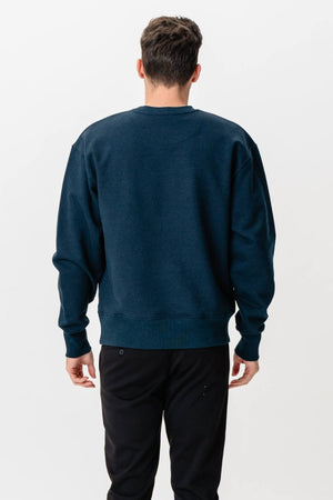 Heavy Crewneck - gevlekte marine