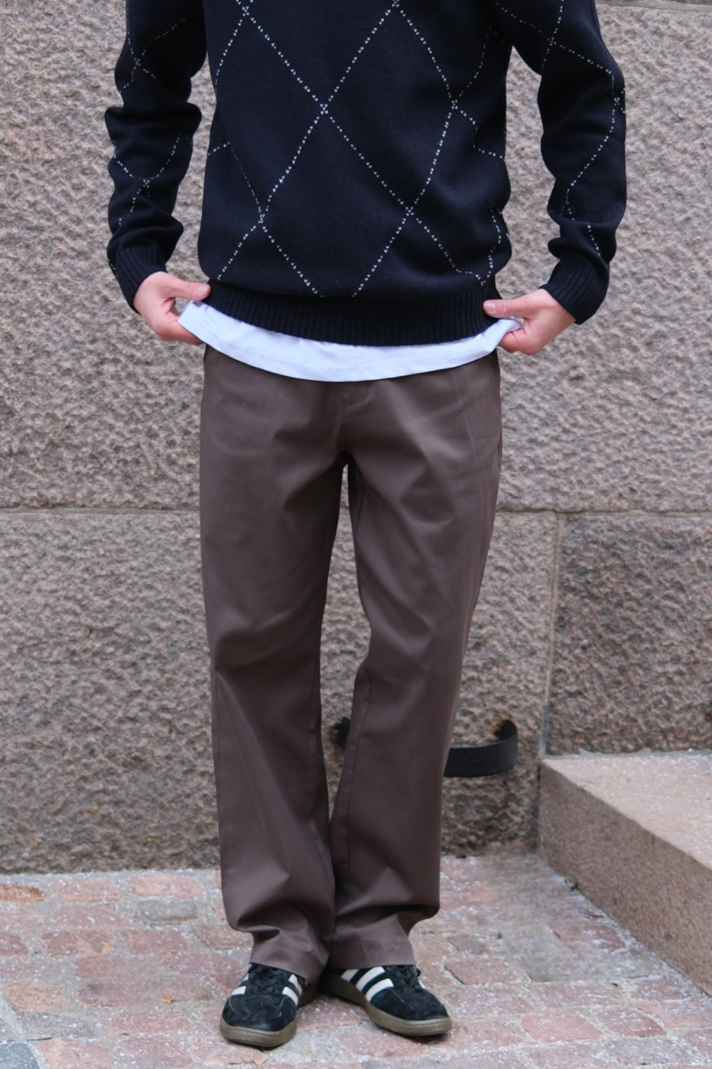 Straight Cotton Chino - Olive