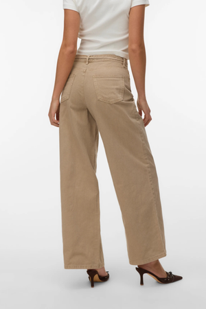 Wien Jeans met brede riem - Zilvermink