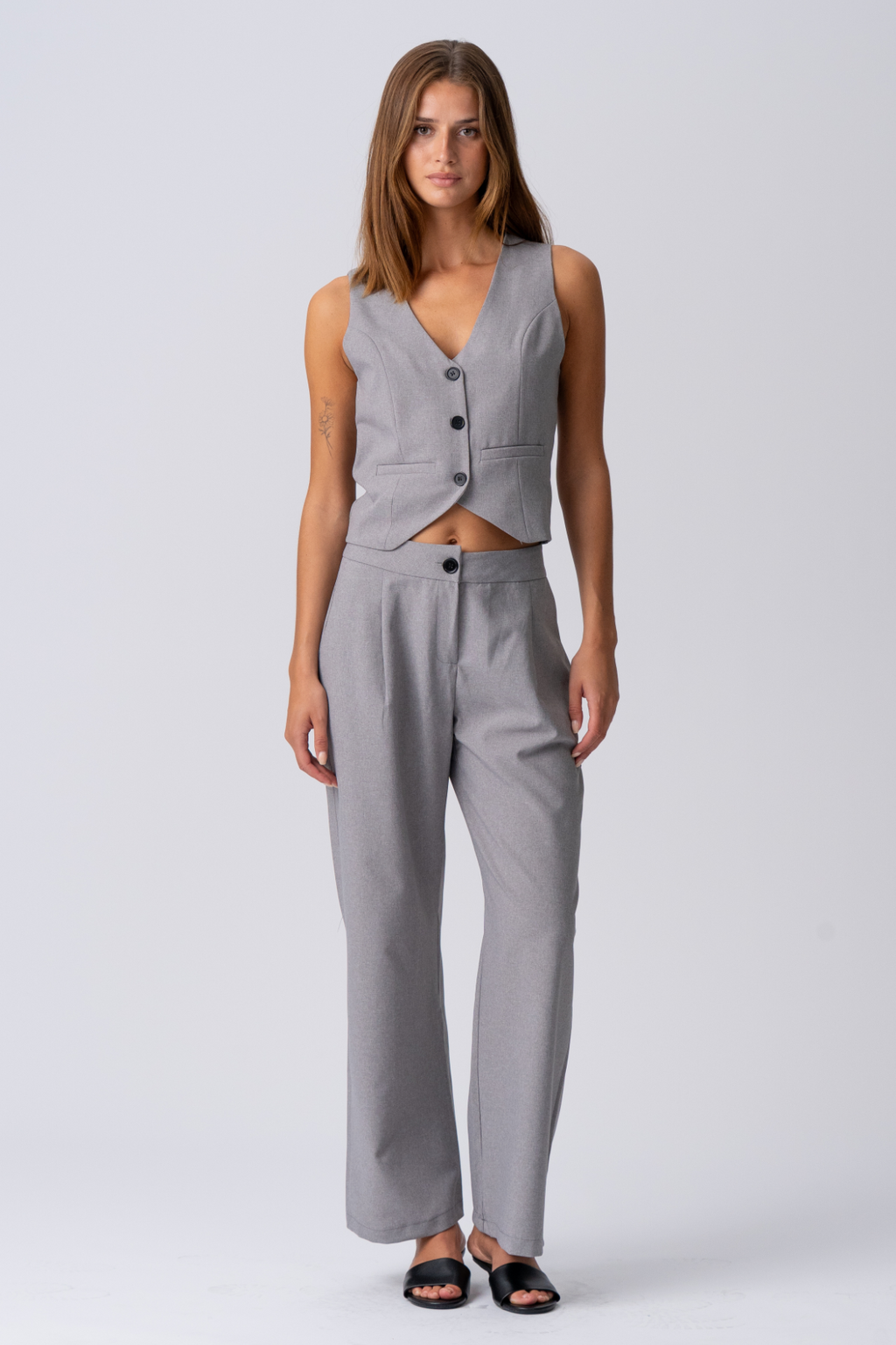 Natalie Vest en Pants (Zwart) - Pakketdeal