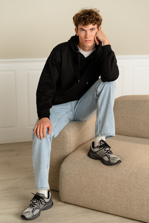 Ontspannen fit jeans - lichtblauwe denim