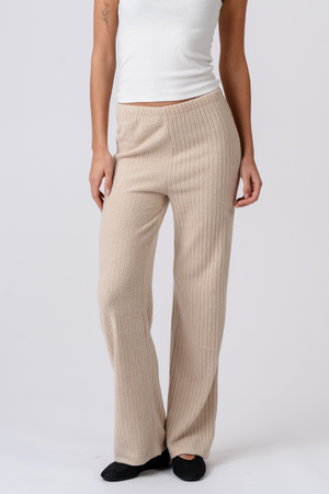 Klimop breien Pants - Beige