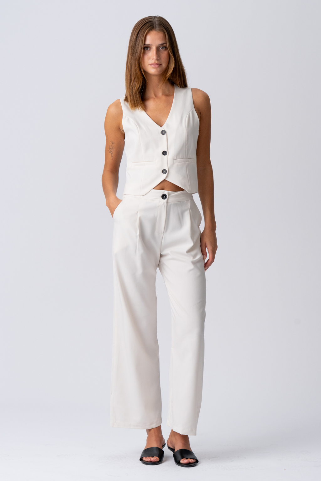 Natalie Vest en Pants (Zwart) - Pakketdeal