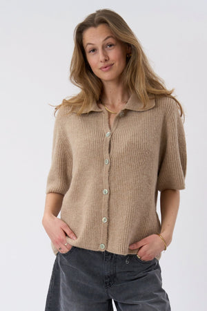 Alba Polo Gebreid - Beige