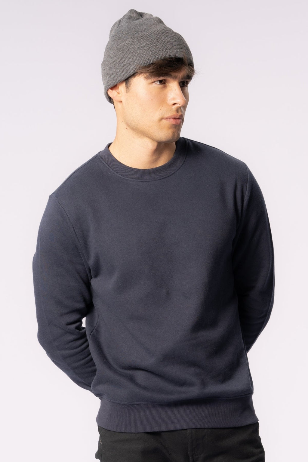 Knitted beanie - Grey