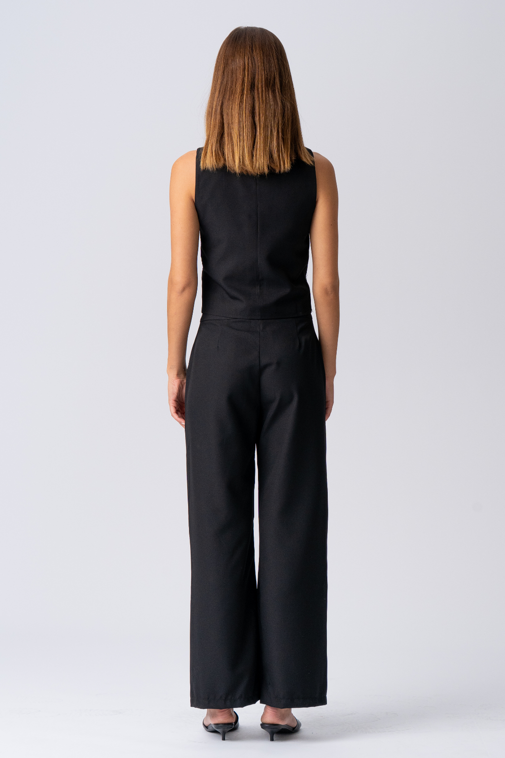 Natalie Vest and Pants (Black) - Package deal