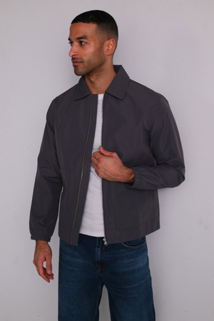 Short Zip Jacket - Grey