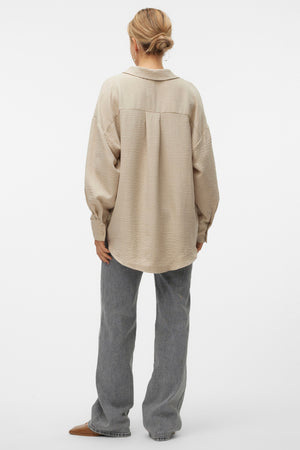 Melaney Queeny overhemd - Bewolkt gemêleerd