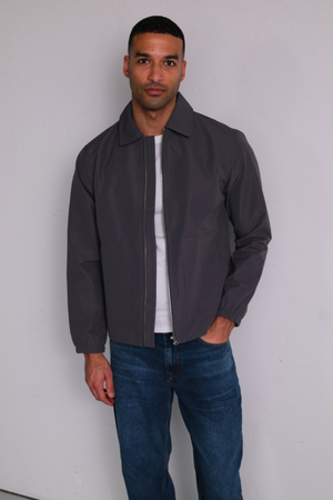 Short Zip Jacket - Grey
