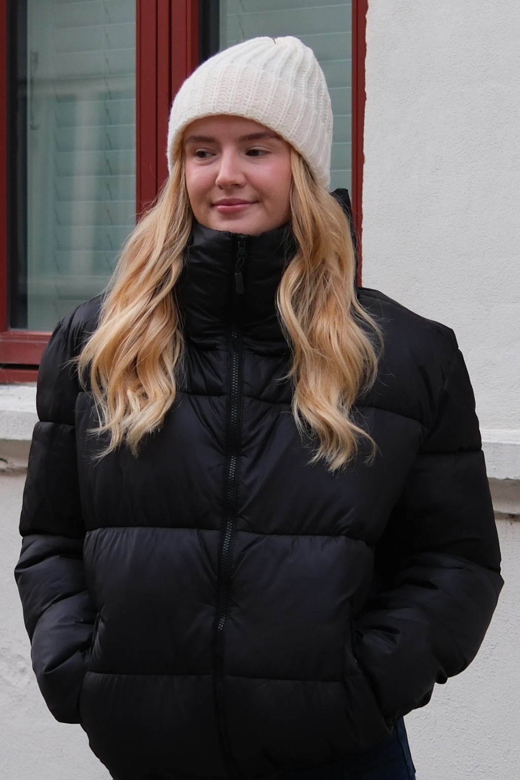 Ribbed Beanie - Light Beige