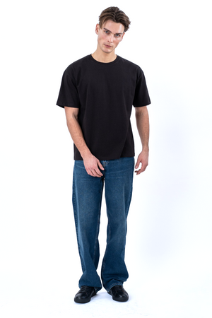 Boxy T-shirt - Zwart