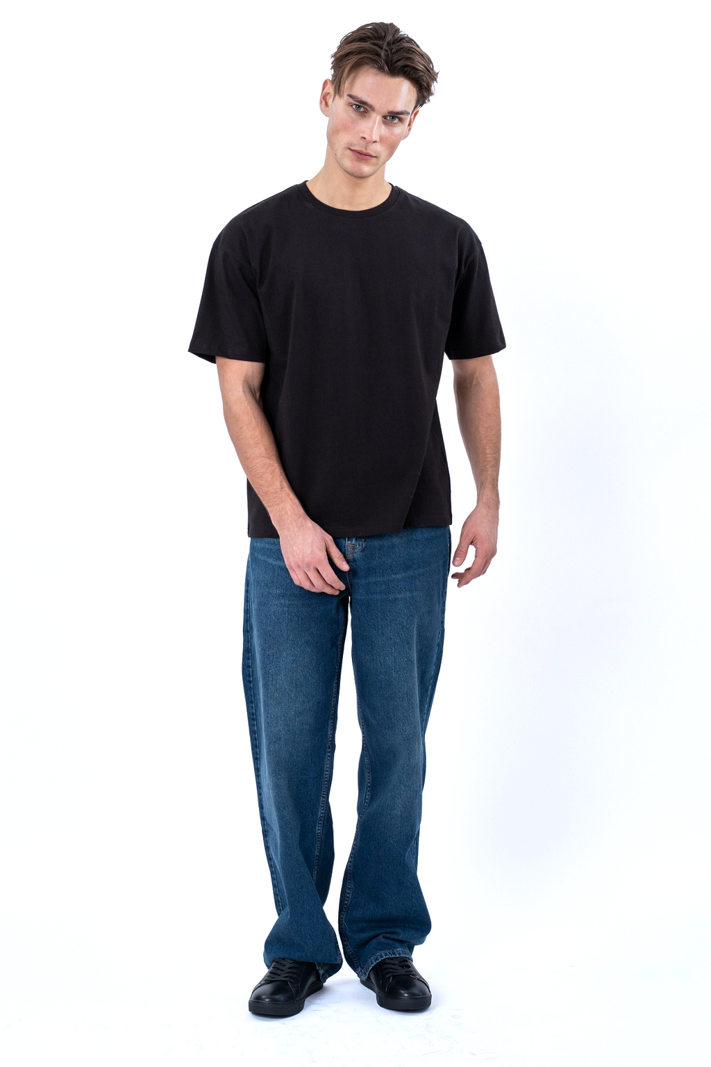 Boxy T-shirt - Zwart