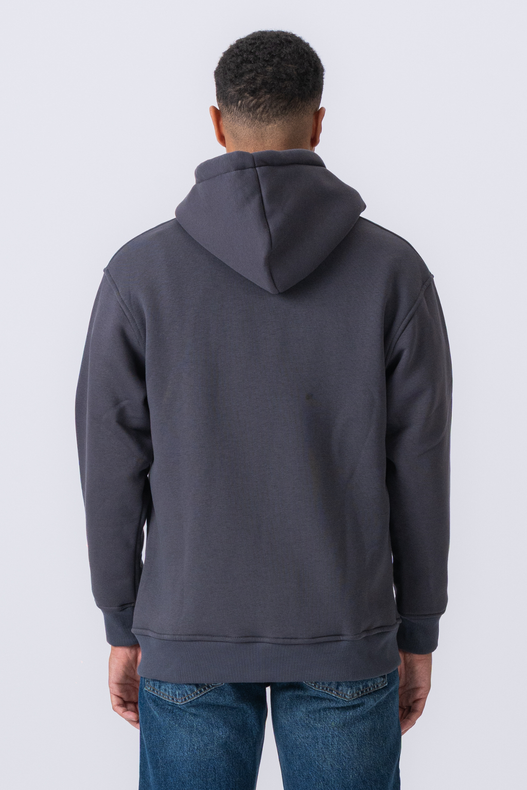 Relaxed Zip Hoodie - Dark Grey