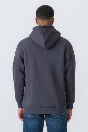 Relaxed Zip Hoodie - Dark Grey