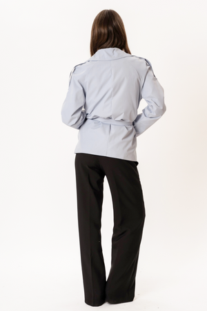 Sia korte trenchcoat - hemelsblauw