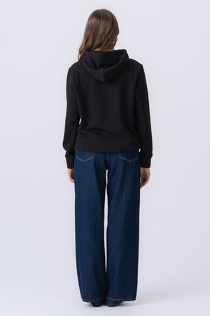 Sweatshirt hoodie - zwart