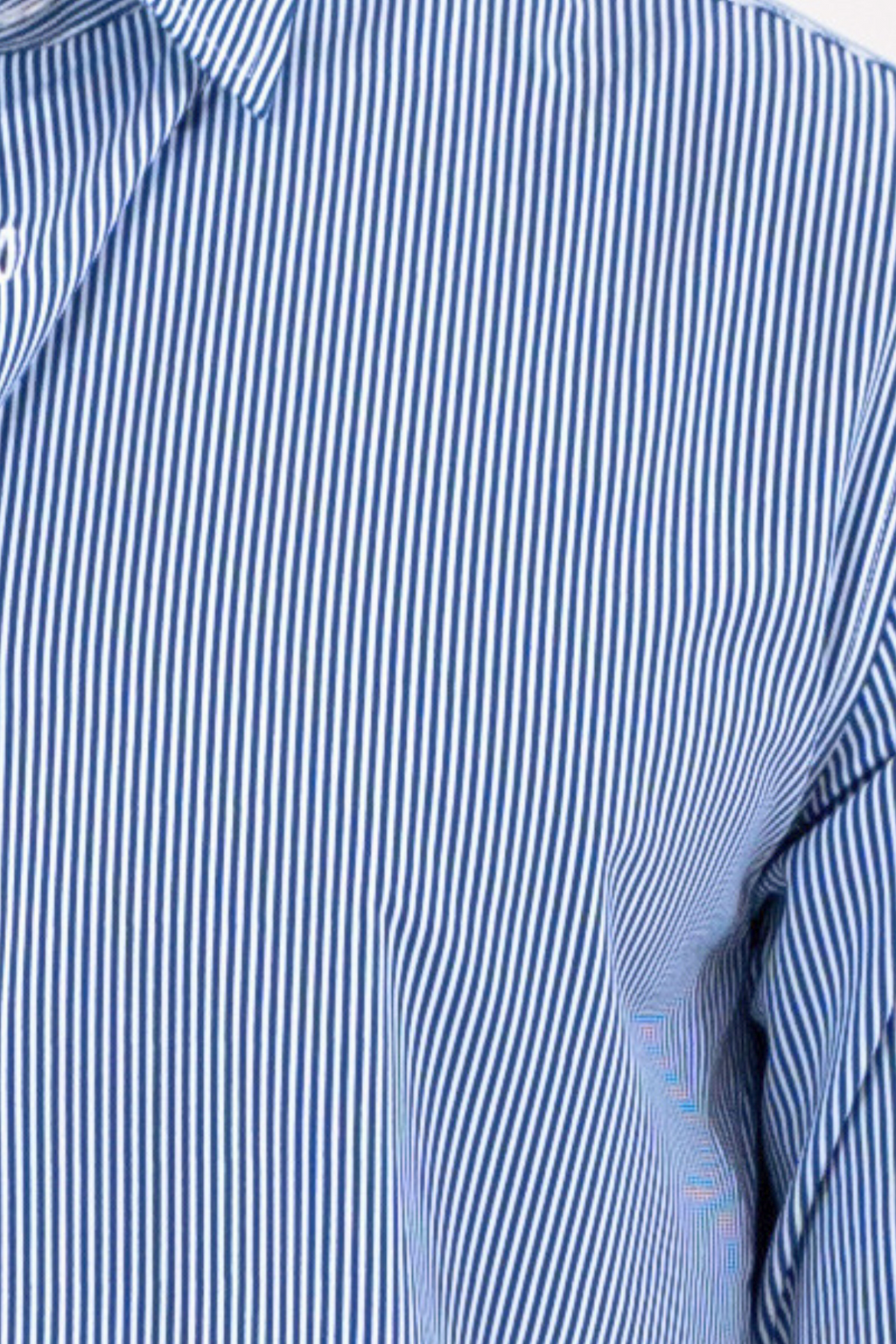 The Original Premium Performance Overhemd - Wit/Marineblauw