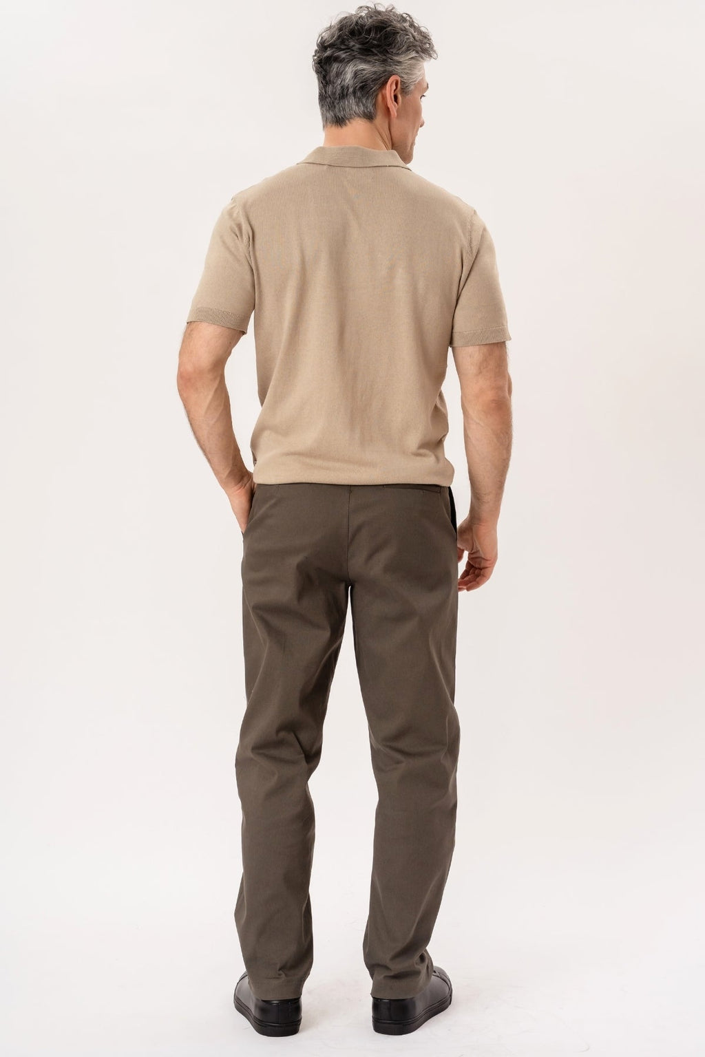 Nathan Knit Polo - Sand