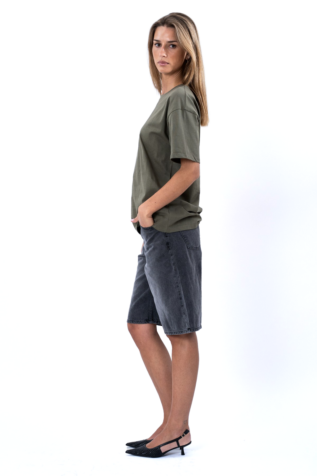 Zwaar Boxfit T-shirt - Olijf