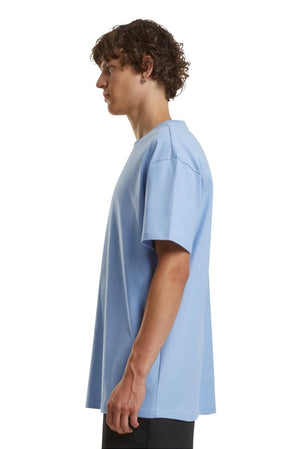 Zwaar Oversized T -shirt - Poederblauw