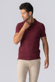 Muscle Polo shirt - Bourgondië