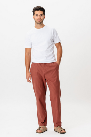 Linen Pants - Terracotta