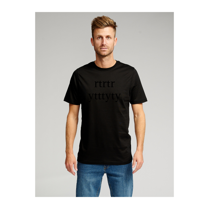 Biologisch Basic T -shirt - zwart