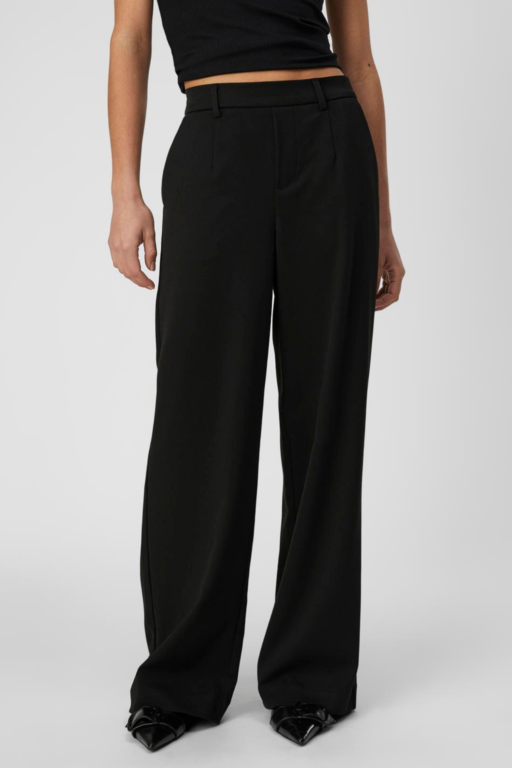 Lisa wijd Pants - Zwart