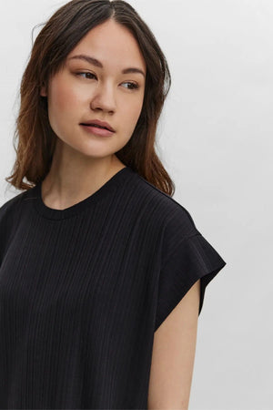 Phoenixy Kalfsjurk met Kapmouwen - Zwart