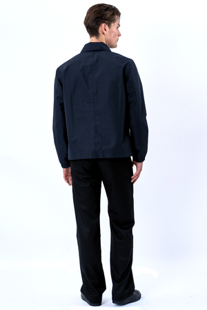 Kort jack met rits - Marineblauw