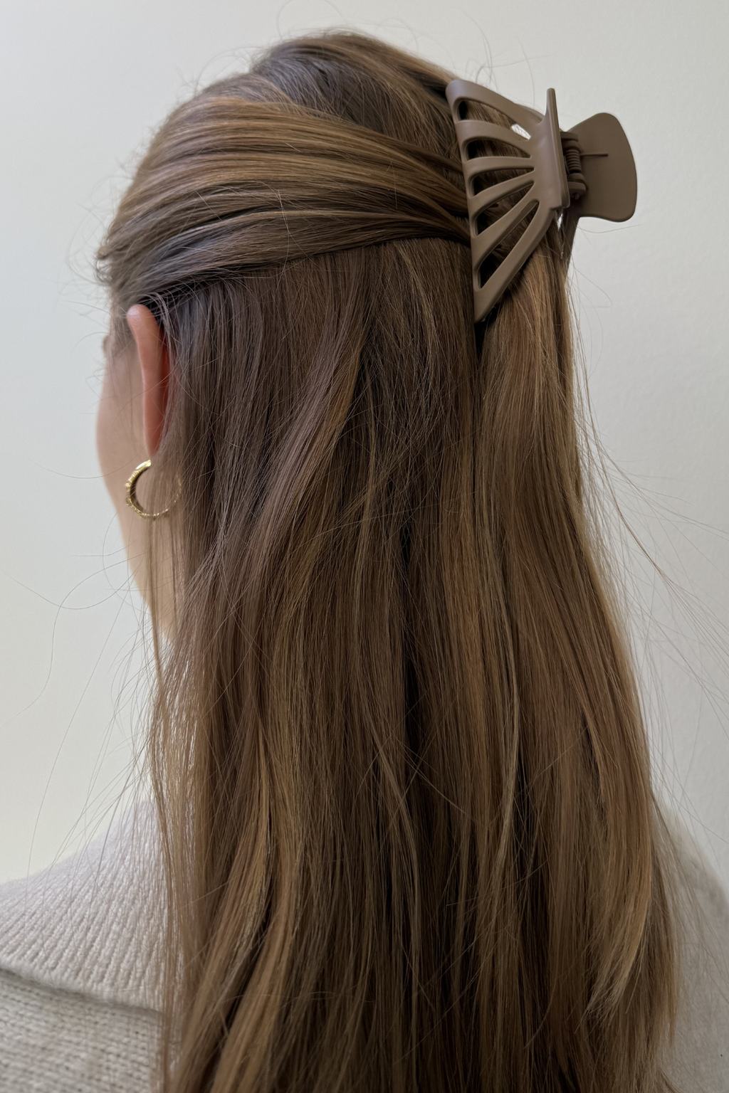 Holle klauwclip - lichtbruin