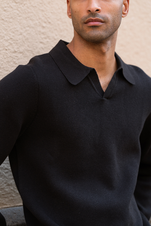 Samuel Polo Knit - Black