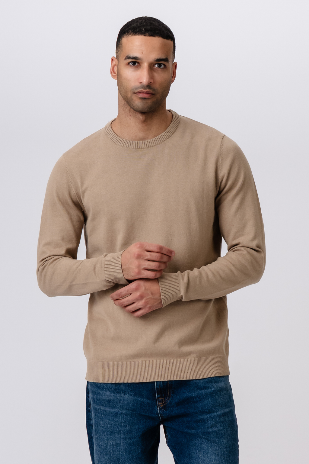 Pullover Ronde Hals - Zand