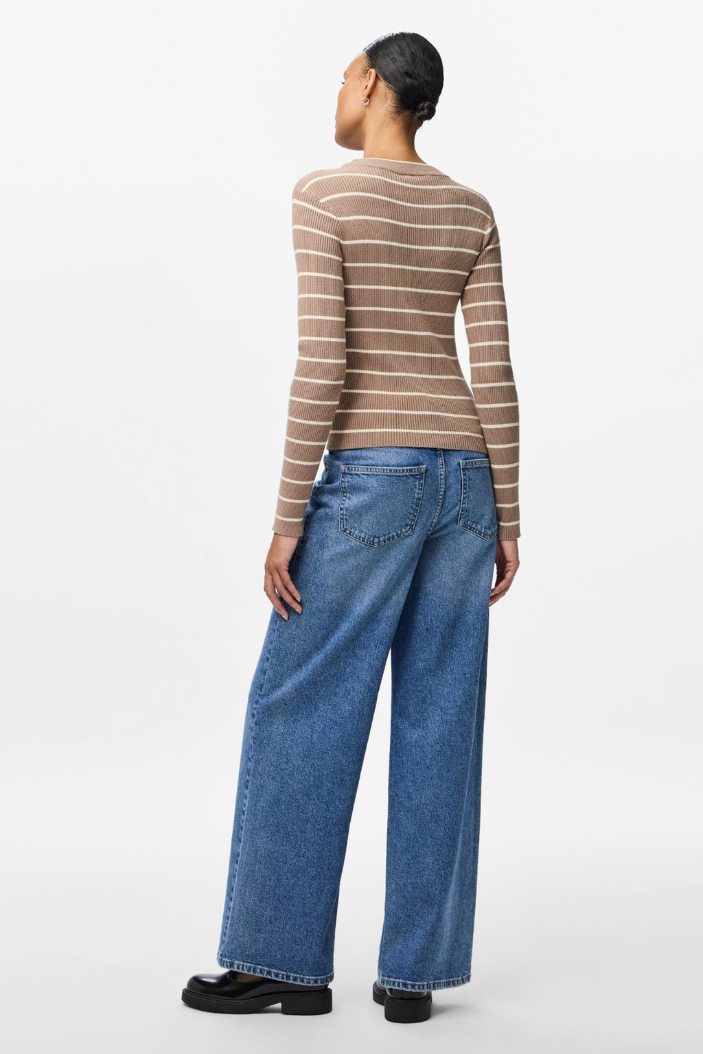 Mira New O-hals breisel - Greige/berken