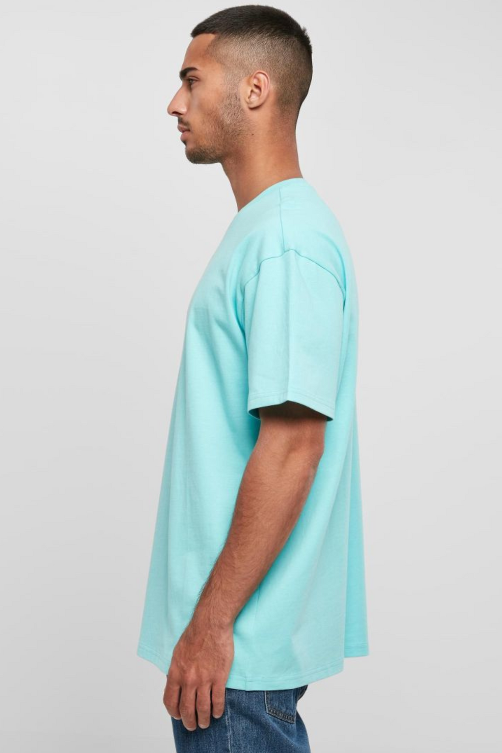 Heavy Oversized T-shirt - Beryl Blue