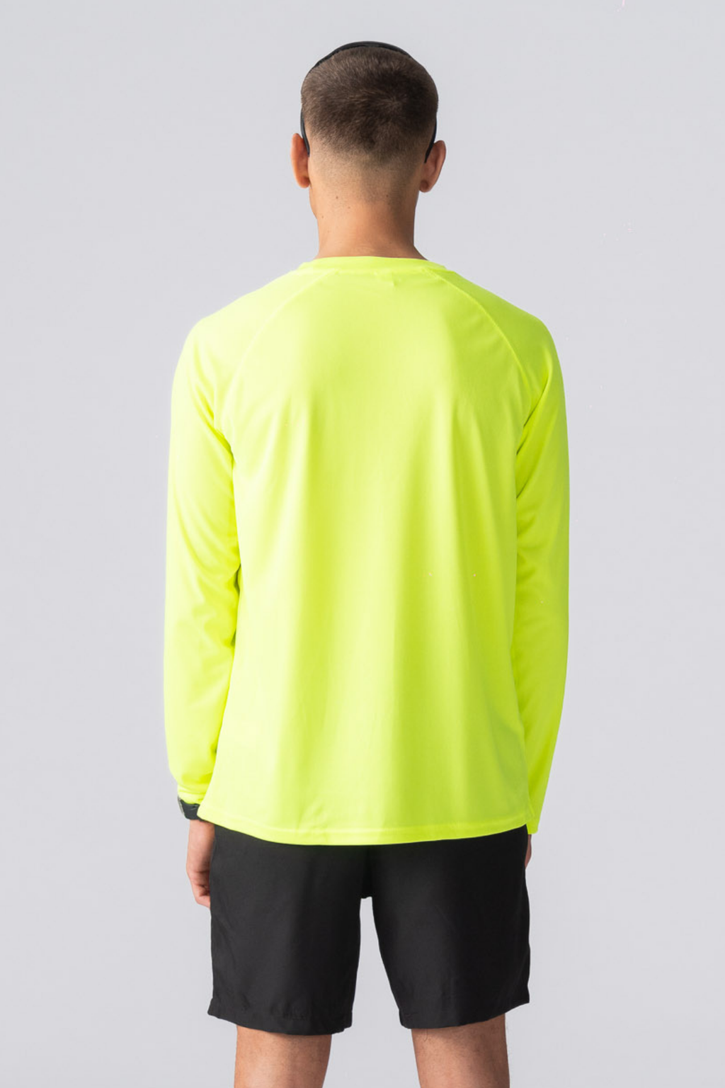 Training T-shirt met lange mouwen-neon geel