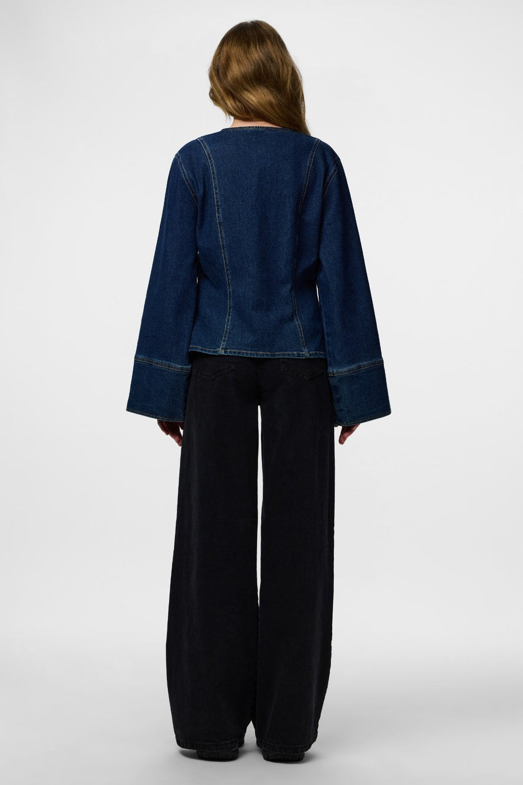 Flora denim overhemd - donkerblauw denim