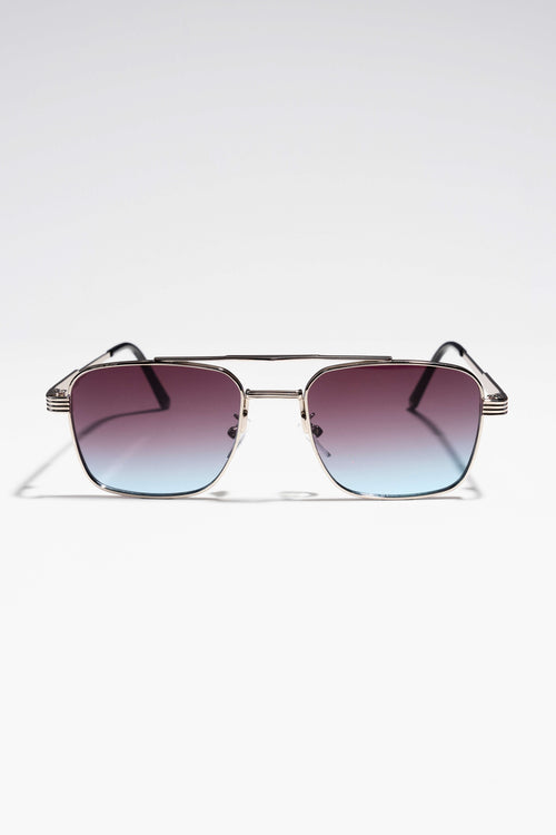 Mason Sunglasses - Silver/Blue