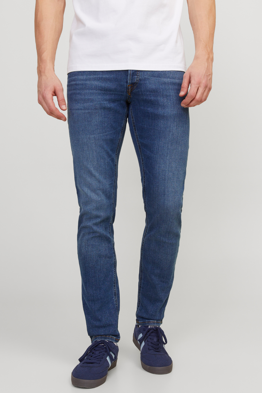 Glenn Stretch Jeans - Denim Blue (slanke pasvorm)