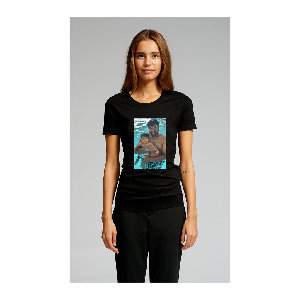 Gemonteerd t -shirt - zwart