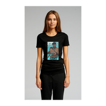 Gemonteerd t -shirt - zwart