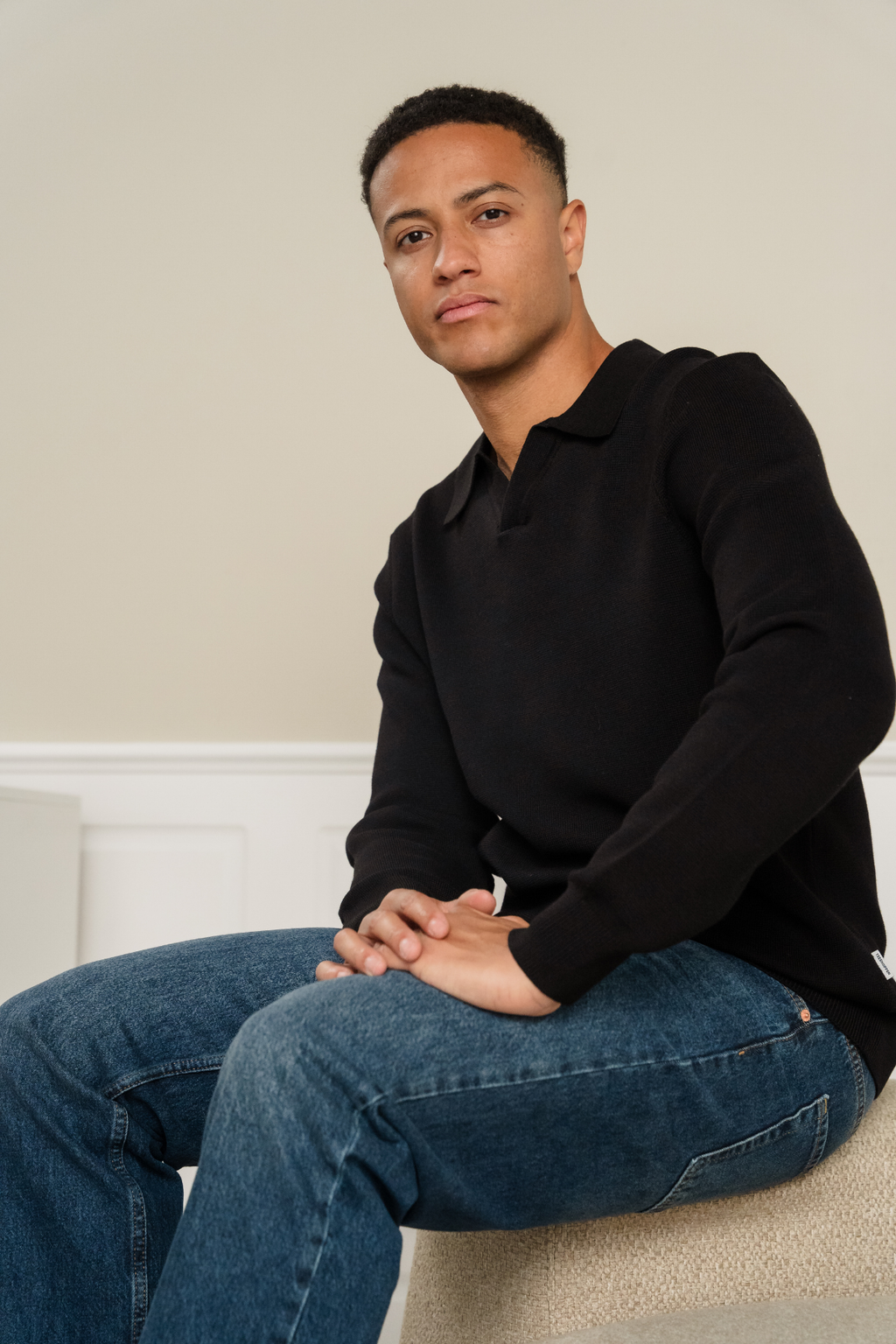 Samuel Polo Knit - Black