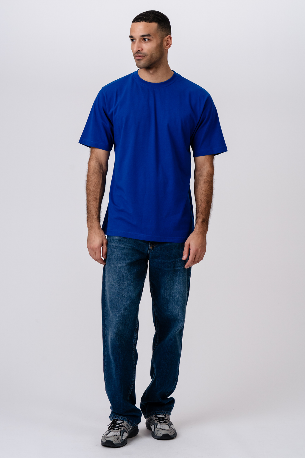 Basic T-shirt - Blauw
