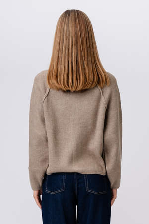 Selma Gebreide Rits - Beige