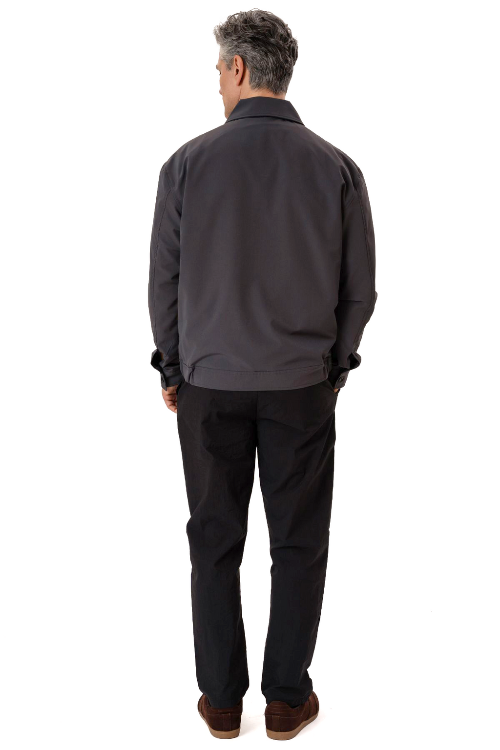Milanese jas met rits - Indigo